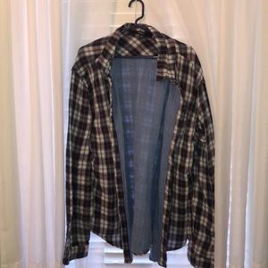 Long sleeved plaid shirt
